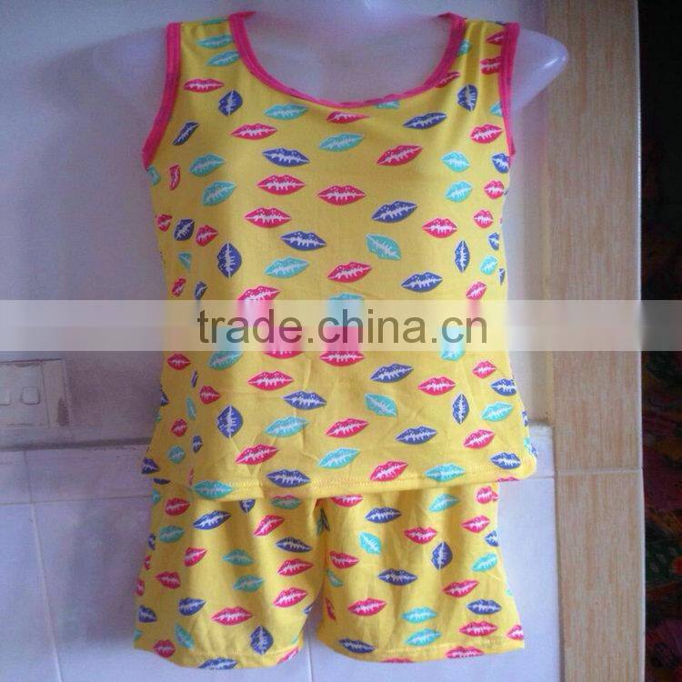 1.25USD Factory New Design Wholesale Cotton Adult Cotton Popular Pajamas/Nightwear ( kckttz014)