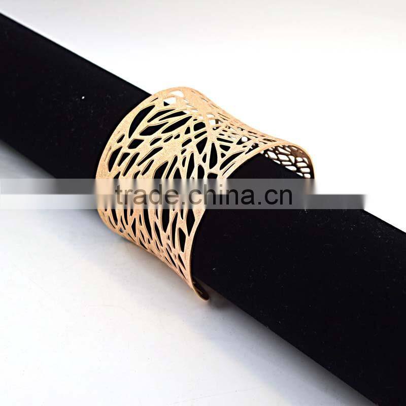 stainless steel gold plated fashion accseeories bracelet rose gold
