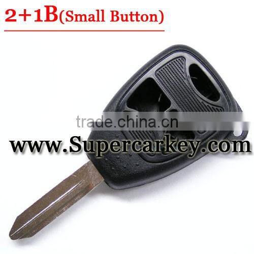 Best quality 2+1 Button Remote Key Case With Small Panic For Chrysler Jeep Dodge