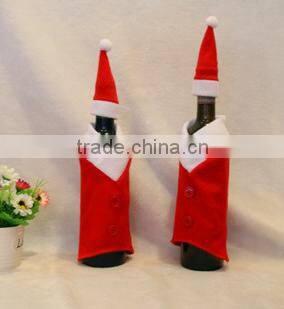 Happy exquisite santa costume shaped bottle cover