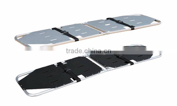 Accommodate patients with bone injuries of pure aluminum alloy stretcher