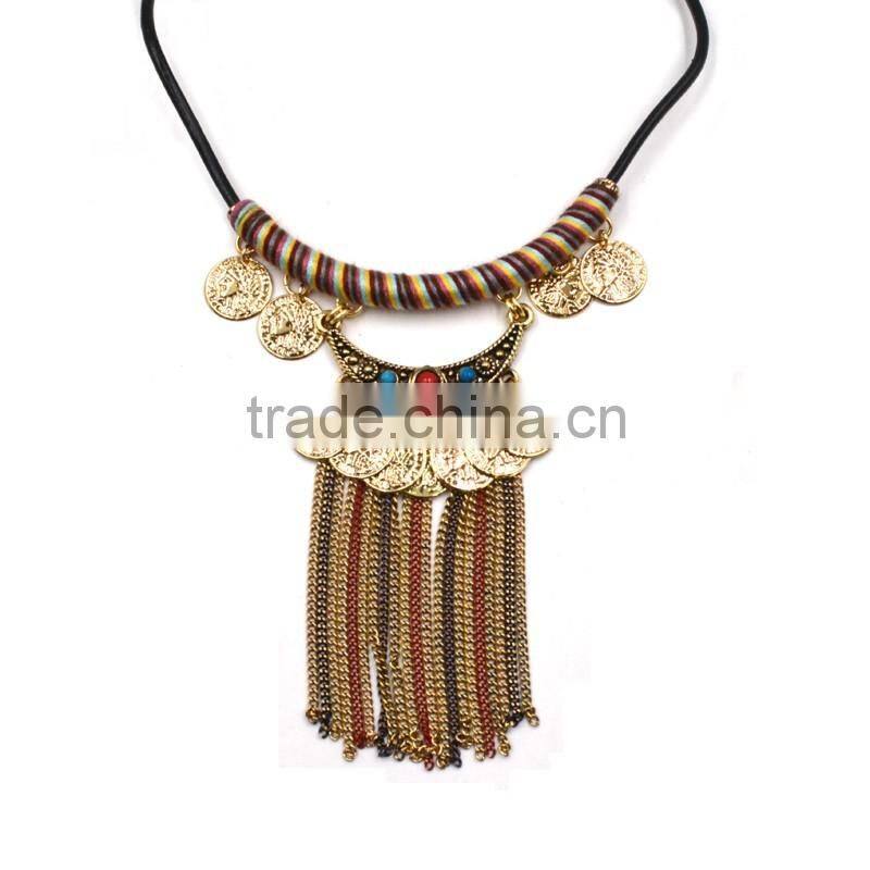 Wholesale High Quality Fancy Handmade Indian Statement Necklace 2016