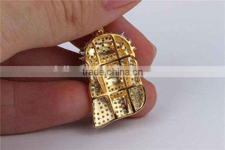 China factory wholesale brass or silver hip hop jewelry pendant jesus pendant
