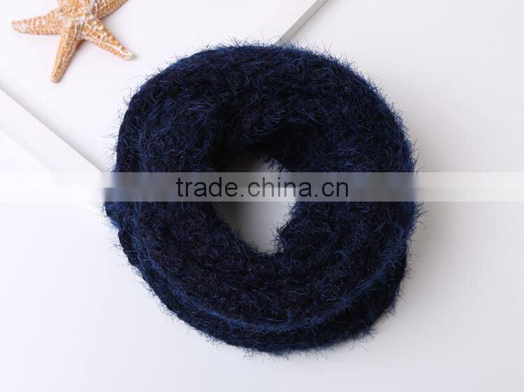 New Style Korean Fashion Soft Plain Knitted Lady Wool Neck Warmer