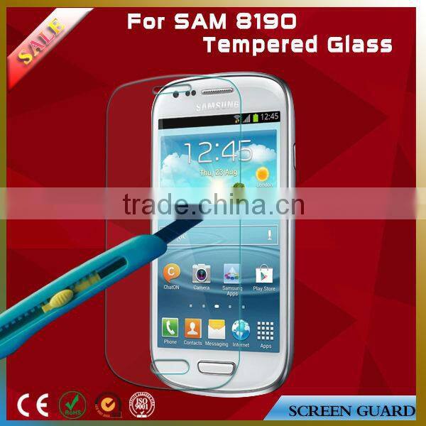 Alibaba Express for Samsung galaxy S3 mini 8190 0.15/0.2/0.33/0.4mm 2.5D Tempered Glass Screen Shield Guard