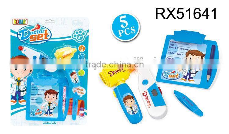 Plastic pretend play toys family doctor toys set for kids