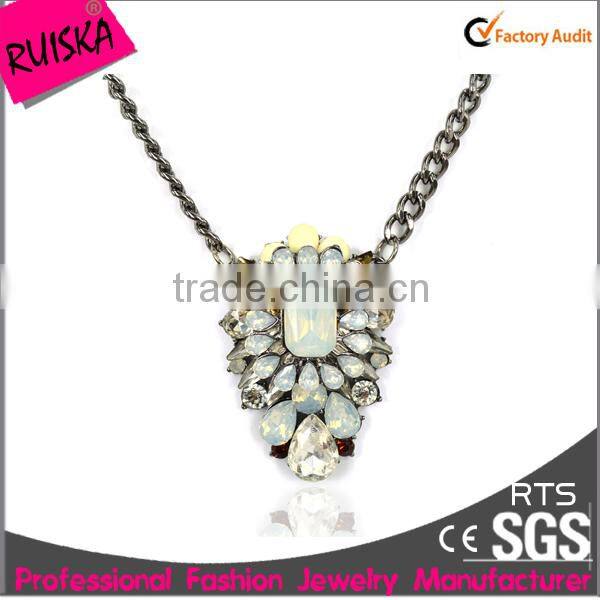 Colorful Costume Jewelry,Rhinestone Fashion Necklace, 2015 Pendant Necklace