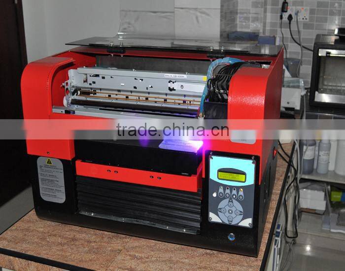 Digital a3 size 6 color mobile cover printer embossing effect from China factory