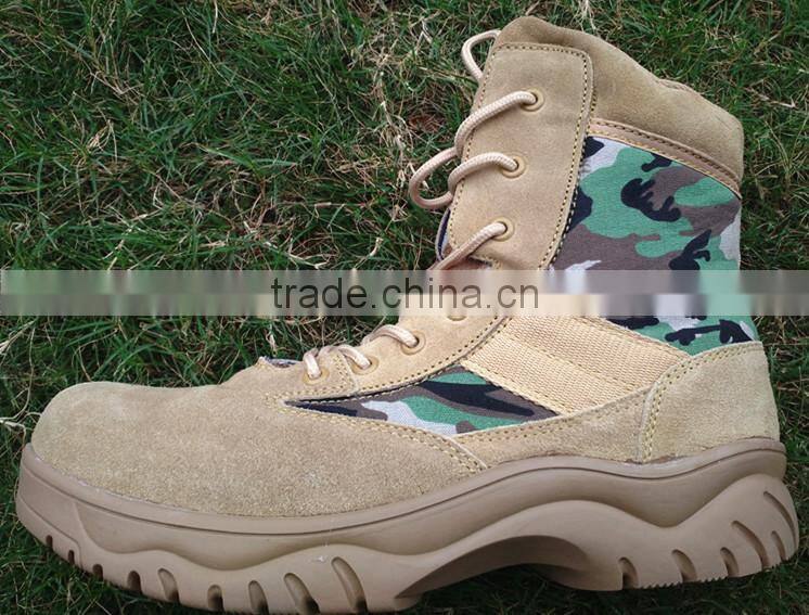 desert color sand colour leather 9.5inch good quality DELTA tactical boots