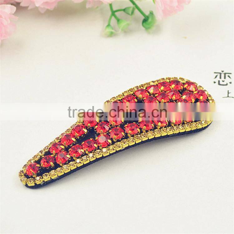 Hot New Fresh Wind Latest European And American Retro Simple Little Hair Clips with Full Stone