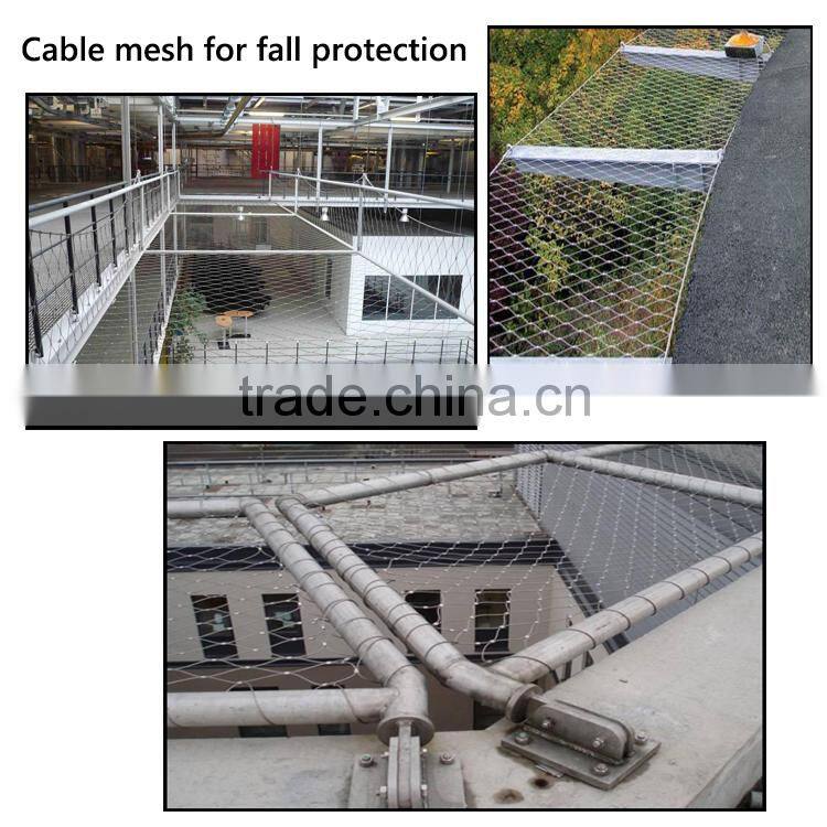 Stainless steel woven type stair cable mesh