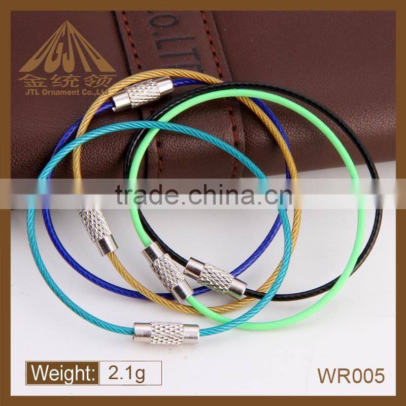 Fashion metal high quality 1.5mm braided stainless steel wire rope