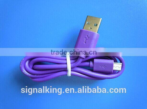 Factory Wholesales UL Certified Colorful Micro USB Cable Wires And Cables Electrics USB Charger Cable For Smart Phone 50CM