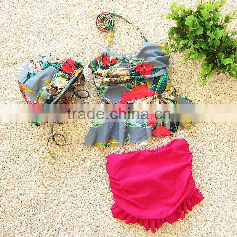 China factory supply swim shorts lowest price 2016 children clothes frock designs bikini girl hot selling online shop