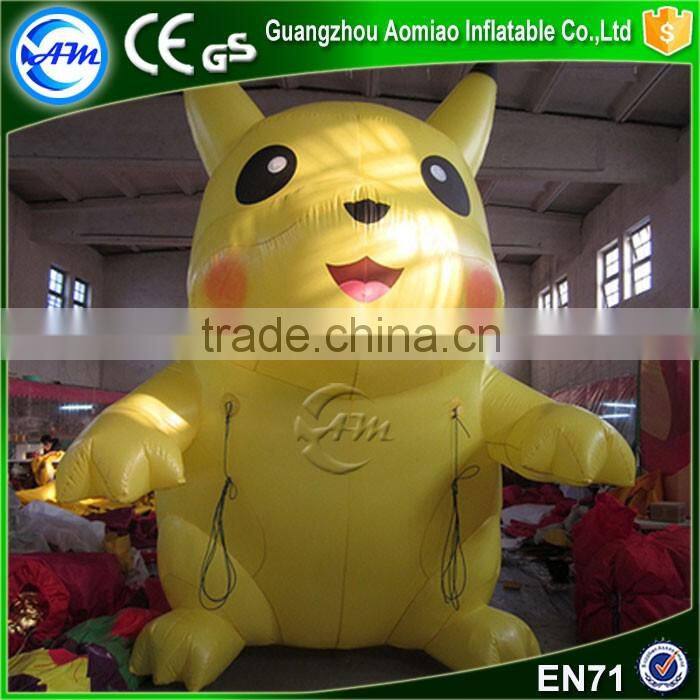 Giant inflatable pikachu mascot costume inflatable pikachu for advertising