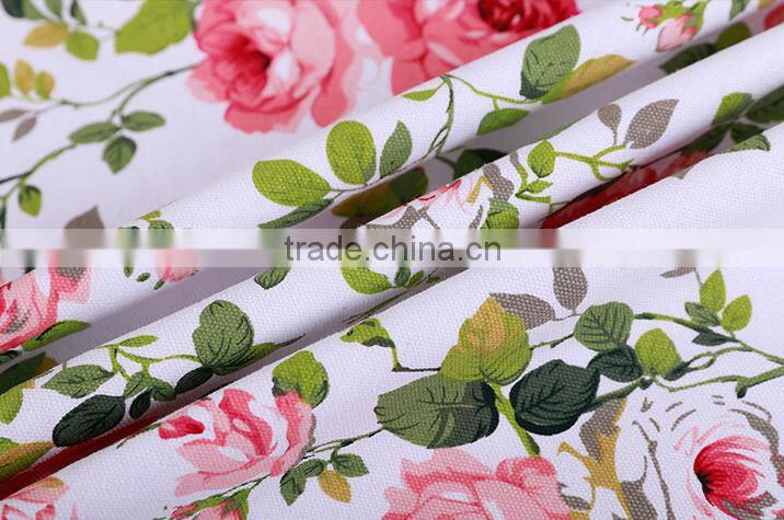 100% Cotton Flower Printed Canvas Fabric Wholesale