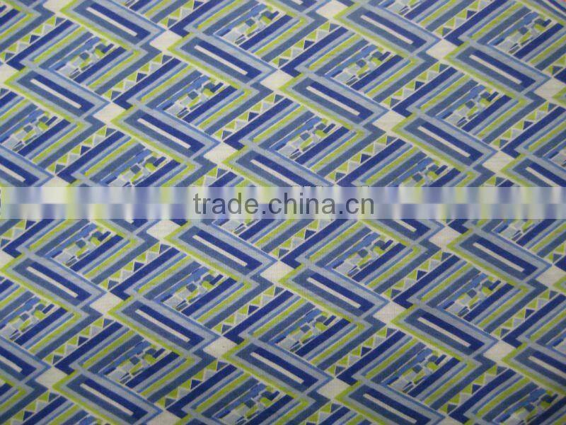 poly viscose knitted fabric printed single jersey