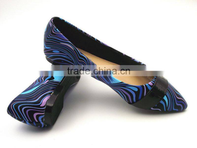 2016 new style hot sell multicolor flat shoe in stock