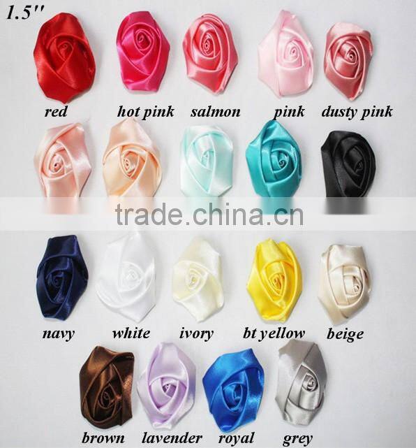 Handmade 10cm Satin Lotus Flower,Satin Flower Hair Accessory