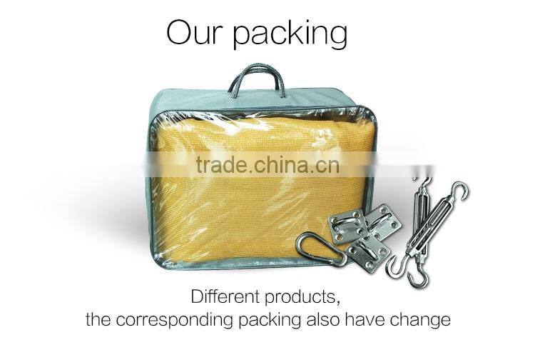 Long lifetime sunshade, anticorrosive yellow shade net, high shielding capacity sun shade net