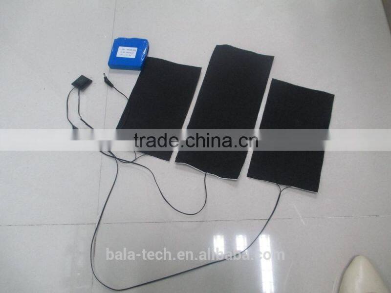 7.4V electric heating element for clothes and jackets with battery for winter