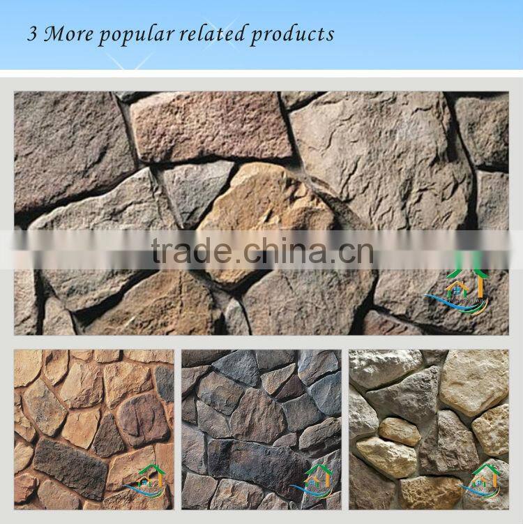 Outside decorative stone veneer flooring