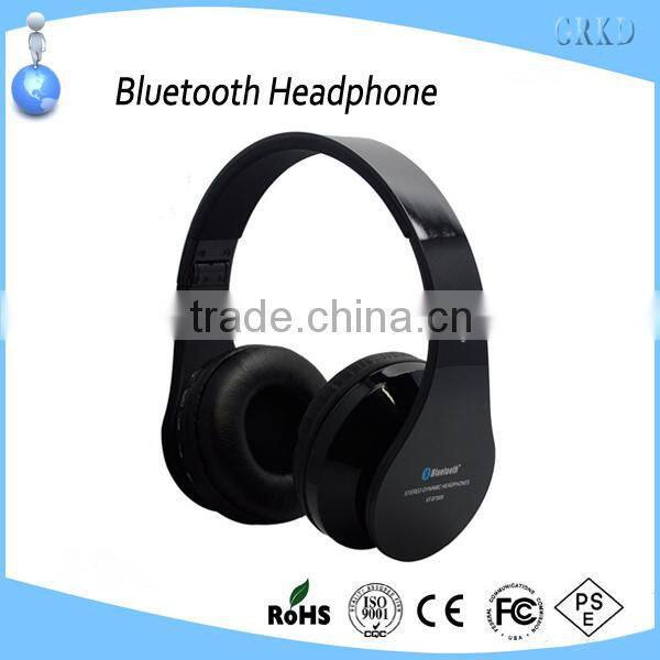 Fashion design earmuff wireless bluetooth headphone with FM radio