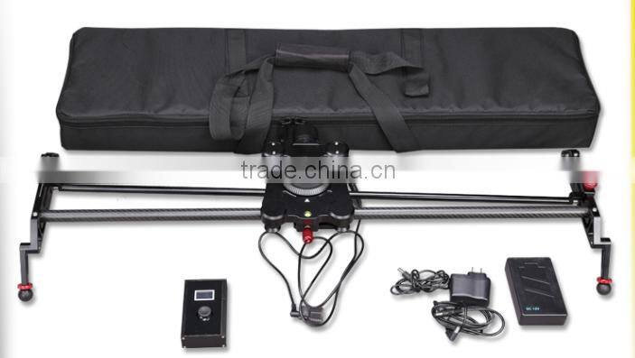 Carbon fiber wholesale motorized hot sale manufactory 120cm camera slider with time lapse function