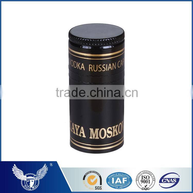 Plastic bottle cap for vodka whisky bottles