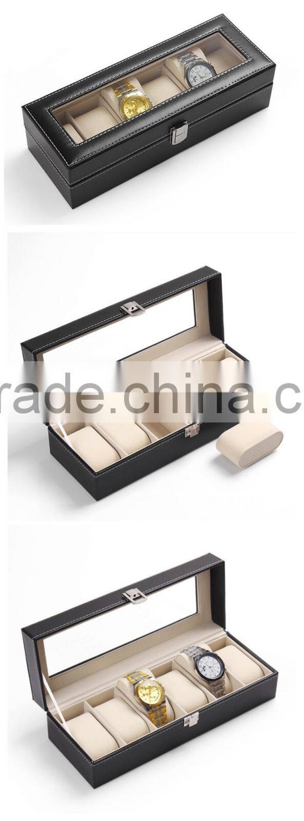 Custom new product pu leather watch packaging box
