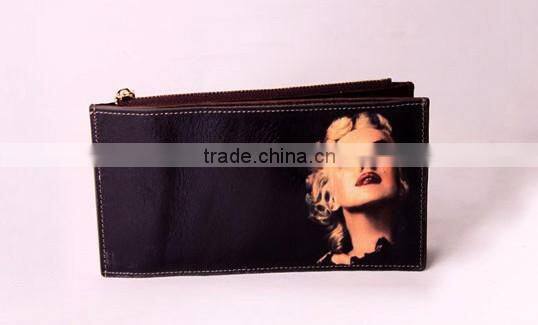 retro style noble wallet Audrey Hepburn print purse Marilyn Monroe classic purse