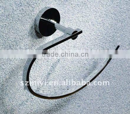 bathroom semicircle brass towel ring