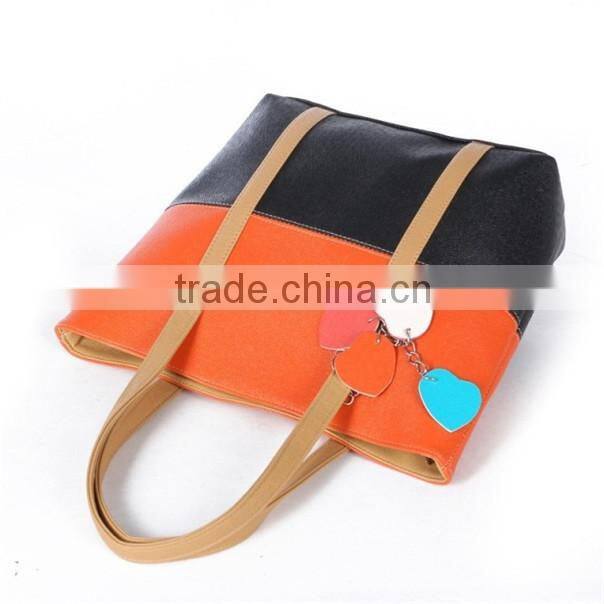 Folding ladies joint color waterproof pu luggage travel shoulder bag