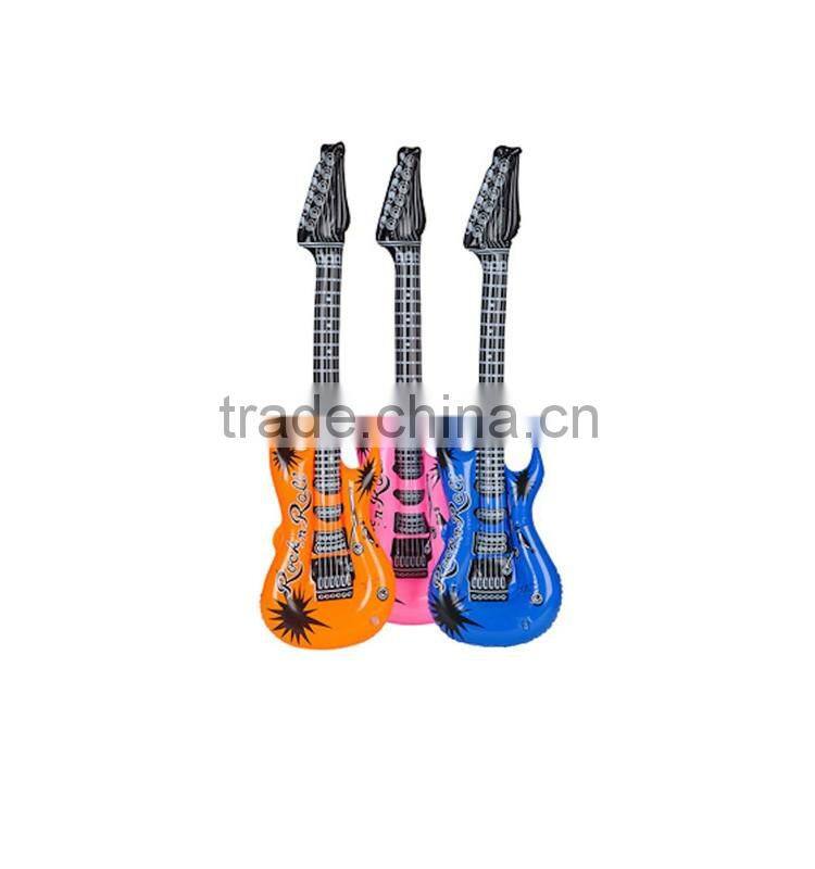 PVC inflatable guitar for kids, full printing kids' small inflatable guitar