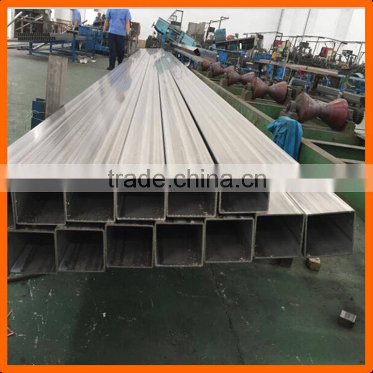 Top quality 304 stainless steel rectangular tube