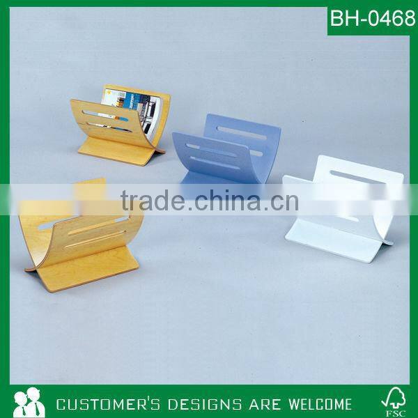 Wooden Magazine Rack, Modern Magazine Rack, Wall Magazine Rack