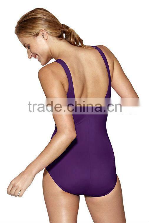 China supplier wholesale one piece girls slim swimsuit tight sexy swimwear