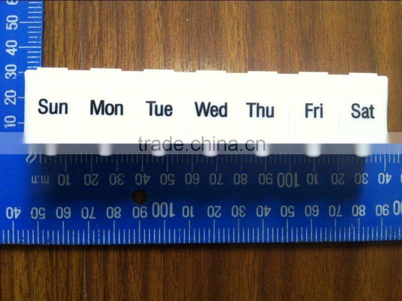 one week 7case plastic pill container