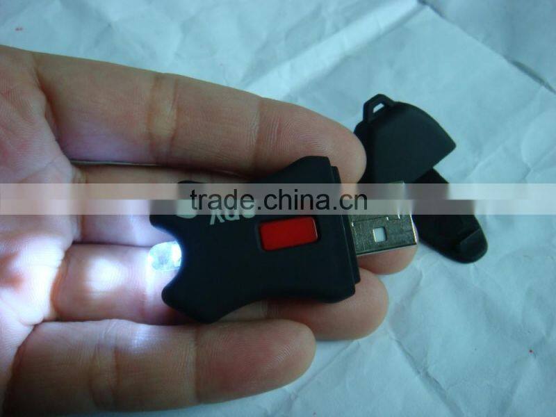 Mini USB charged LED Torch for garment