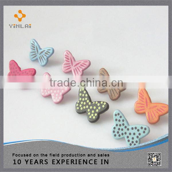 Fashion colorful star shaped metal brad