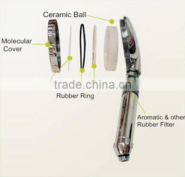 Shower Head with Ceramic Ball Filter/Aromas