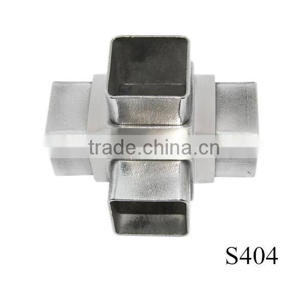 stainless steel 4 way square tube connector 40mm