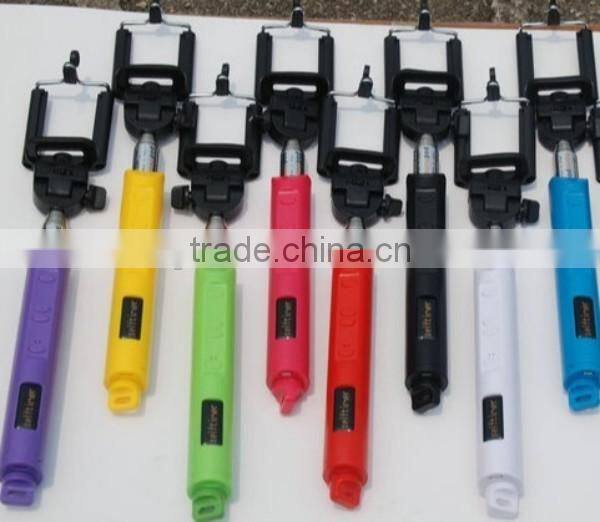 Extendable Handheld Selfie stick for camera & mobile phone, wireless bluetooth monopod for samsung for iphone