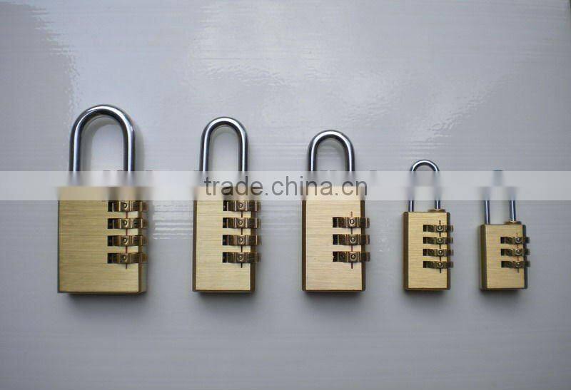 20mm Solid brass combination padlock with 3digits
