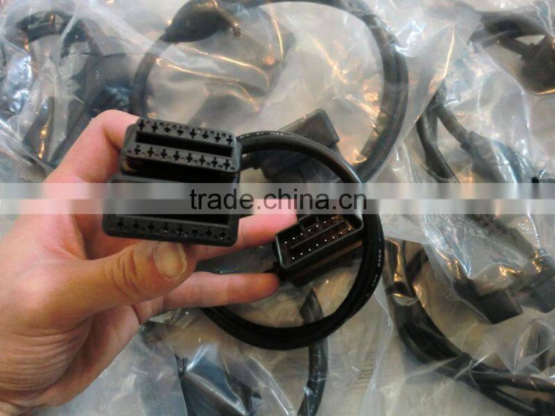 90 degree J1962M to 2 J1962F Y Cable right angle male to 2 female cable