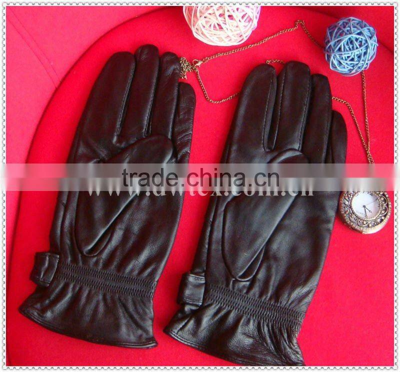Sheep leather motorbike gloves for men