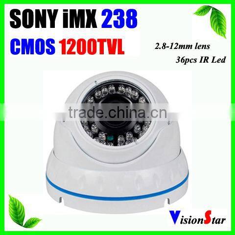 New hidden surveillance camera 30pcs ir leds varifocal lens 2.8-12mm sony 800tvl ccd sensor dome ir cctv camera