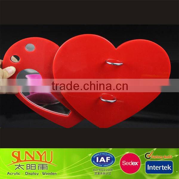 customized top quality modern design acrylic calendar holder with rings