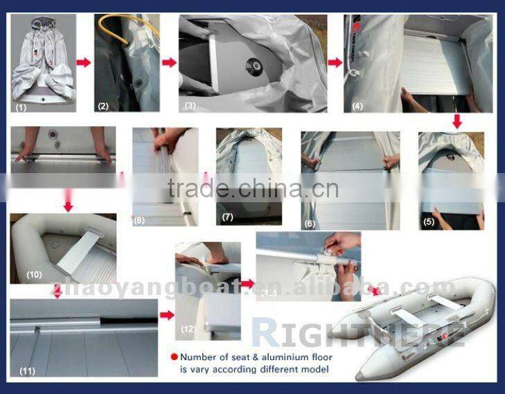 CE Authenticate PVC or Hypalon aluminum inflatable