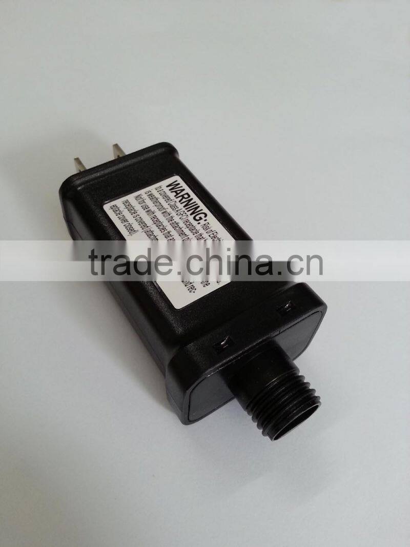 US Plug Outdoor UL Adapter AC120V DC12v for decorative String Lights IP44